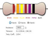 Resistor/Electronic Color Code Applet