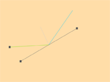 Vector reflection at a surface
